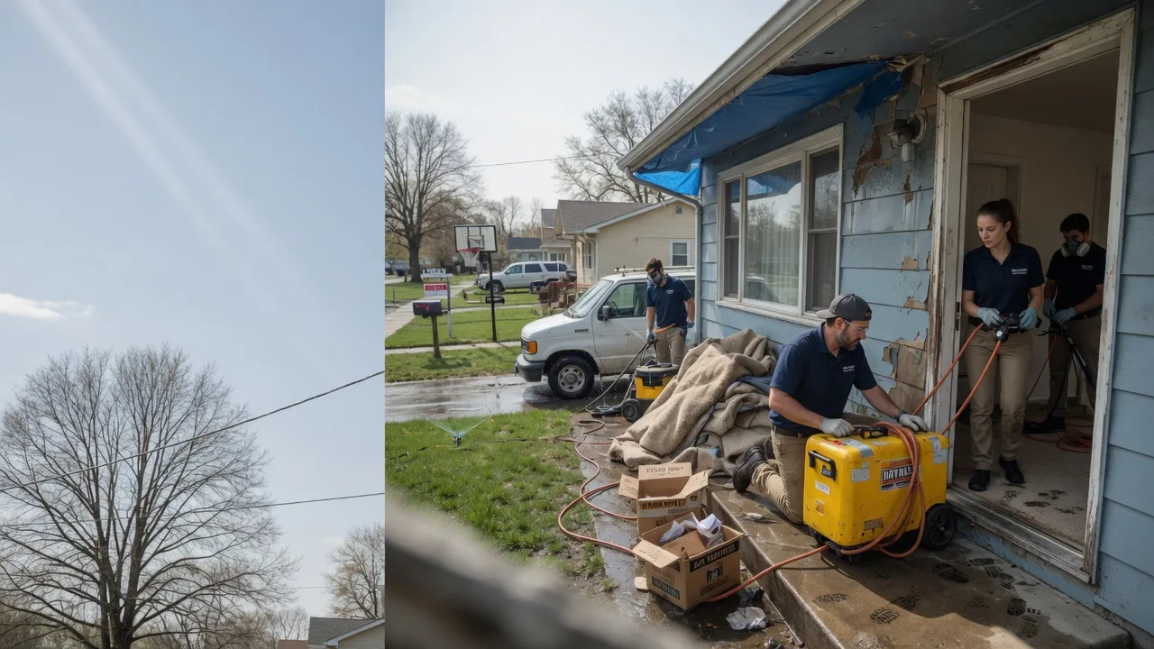 Basement Flood Cleanup in Tamaroa, IL near me